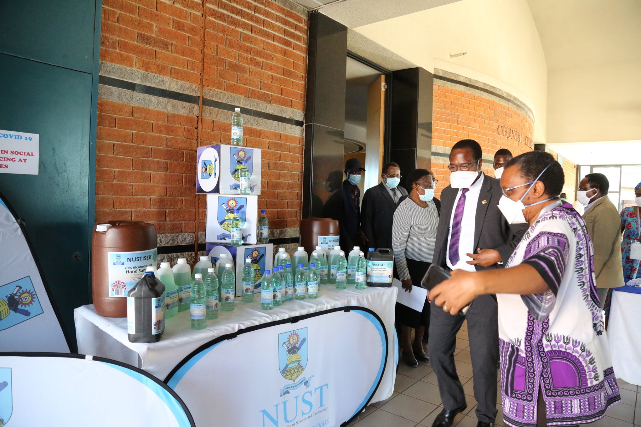 Prof. Mthuli Ncube Appreciates NUST Efforts in Curbing COVID-19  